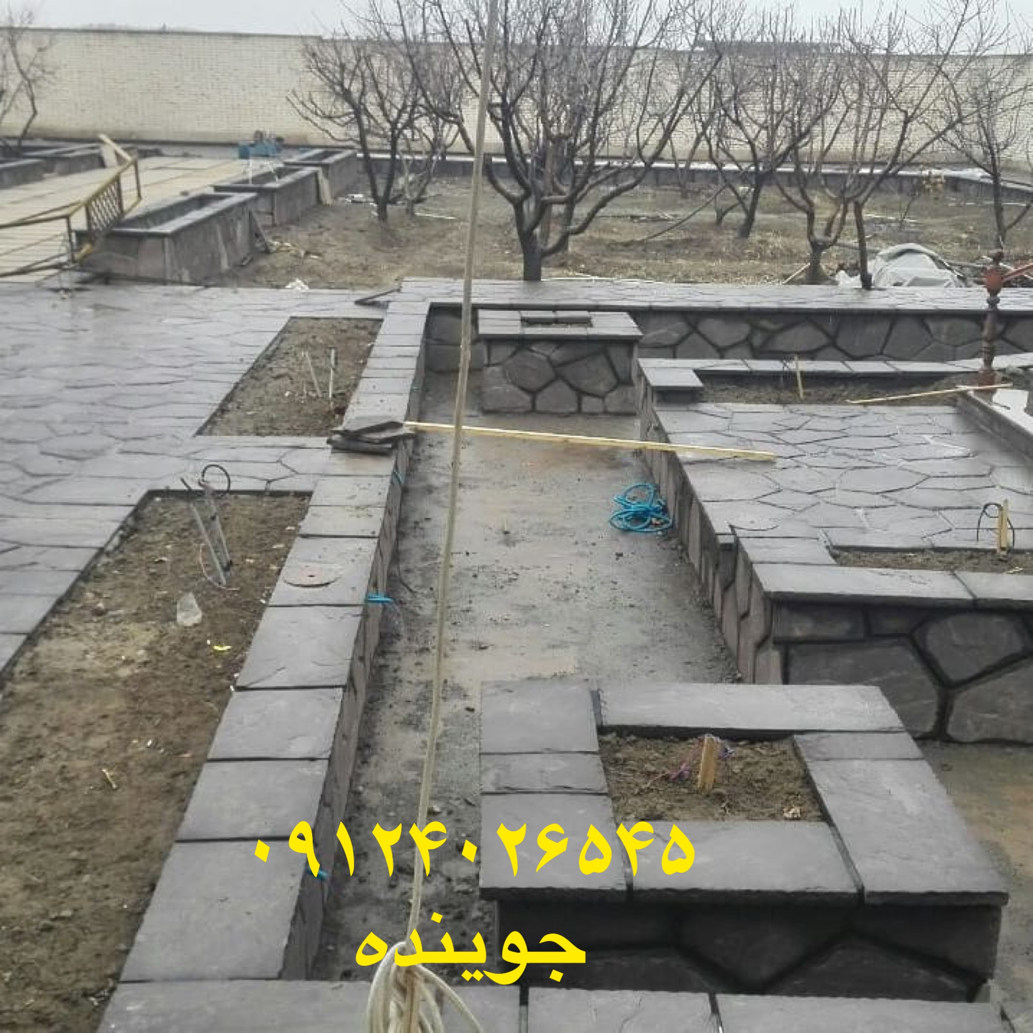 اجرای سنگ لاشه  برای محوطه سازی باغ ویلا باغچه پله دیوار کف سازی با استفاده از سنگ لاشه اجرا میشود